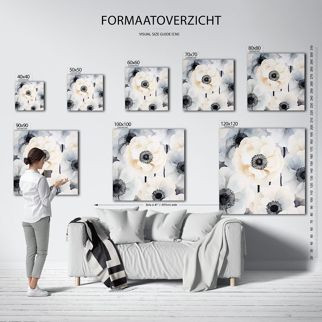 Bloemrijke compositie Kunstwerk