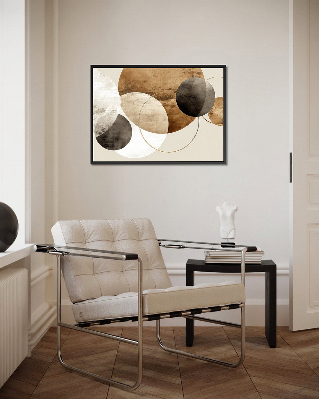 Cirkelvormen en lijnen Kunstwerk