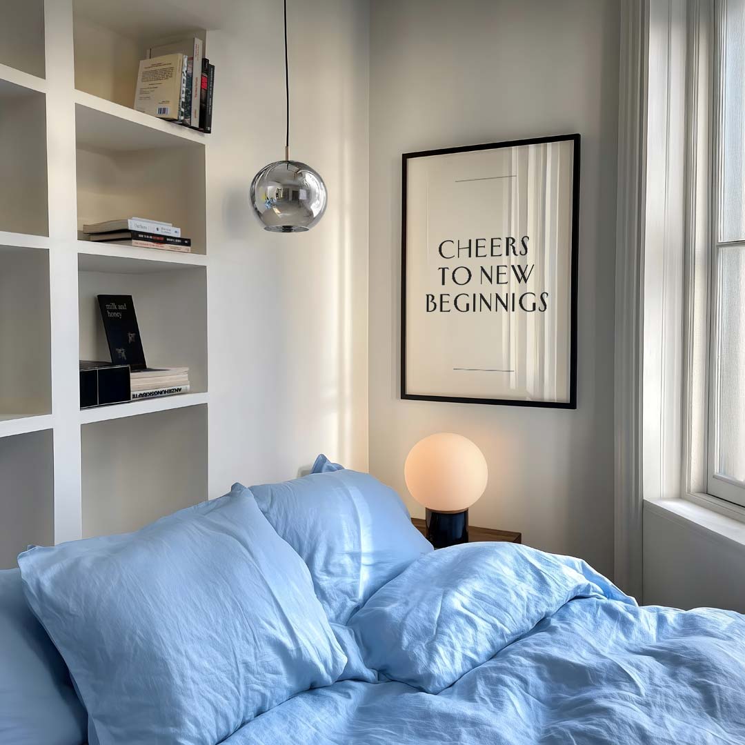 Inspirerende Nieuwe Start Poster-WallArtistic