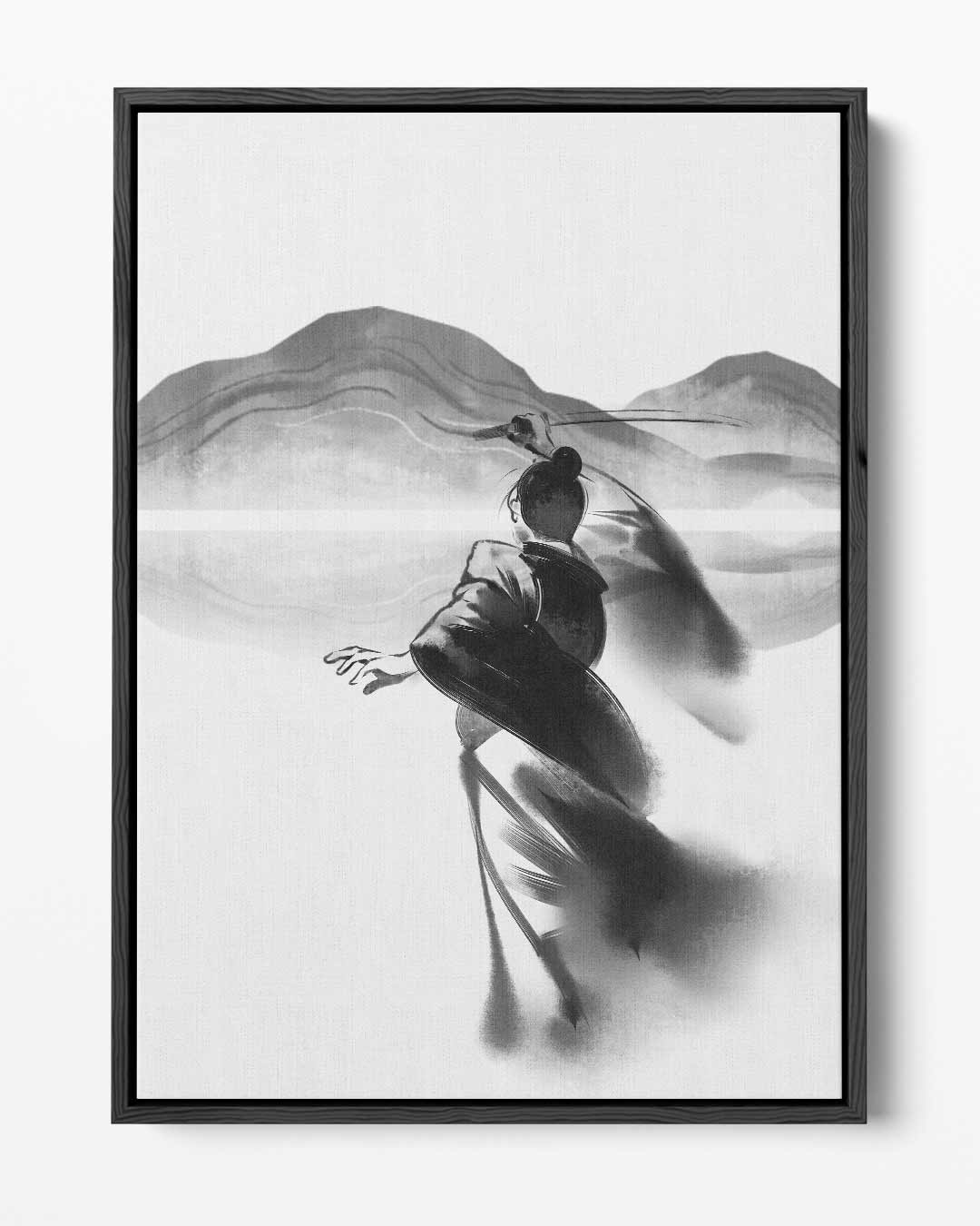 Krachtige Strijd in Stilte Kunstwerk-canvas-dibond-plexiglas-wanddecoratie-WallArtistic