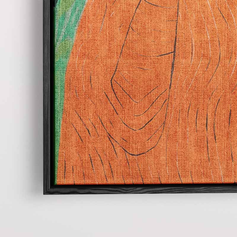 Dagdromende Vrouw in Bloemenpracht Kunstwerk-canvas-dibond-plexiglas-wanddecoratie-WallArtistic
