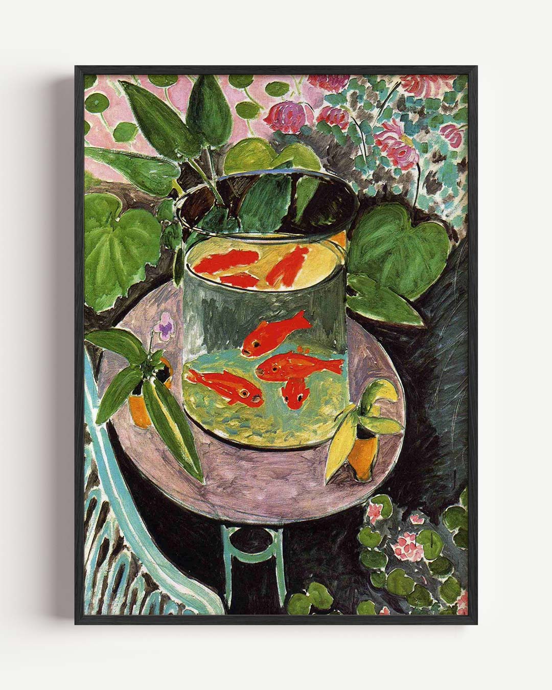 Vrolijke Goudvissen in de Tuin Poster