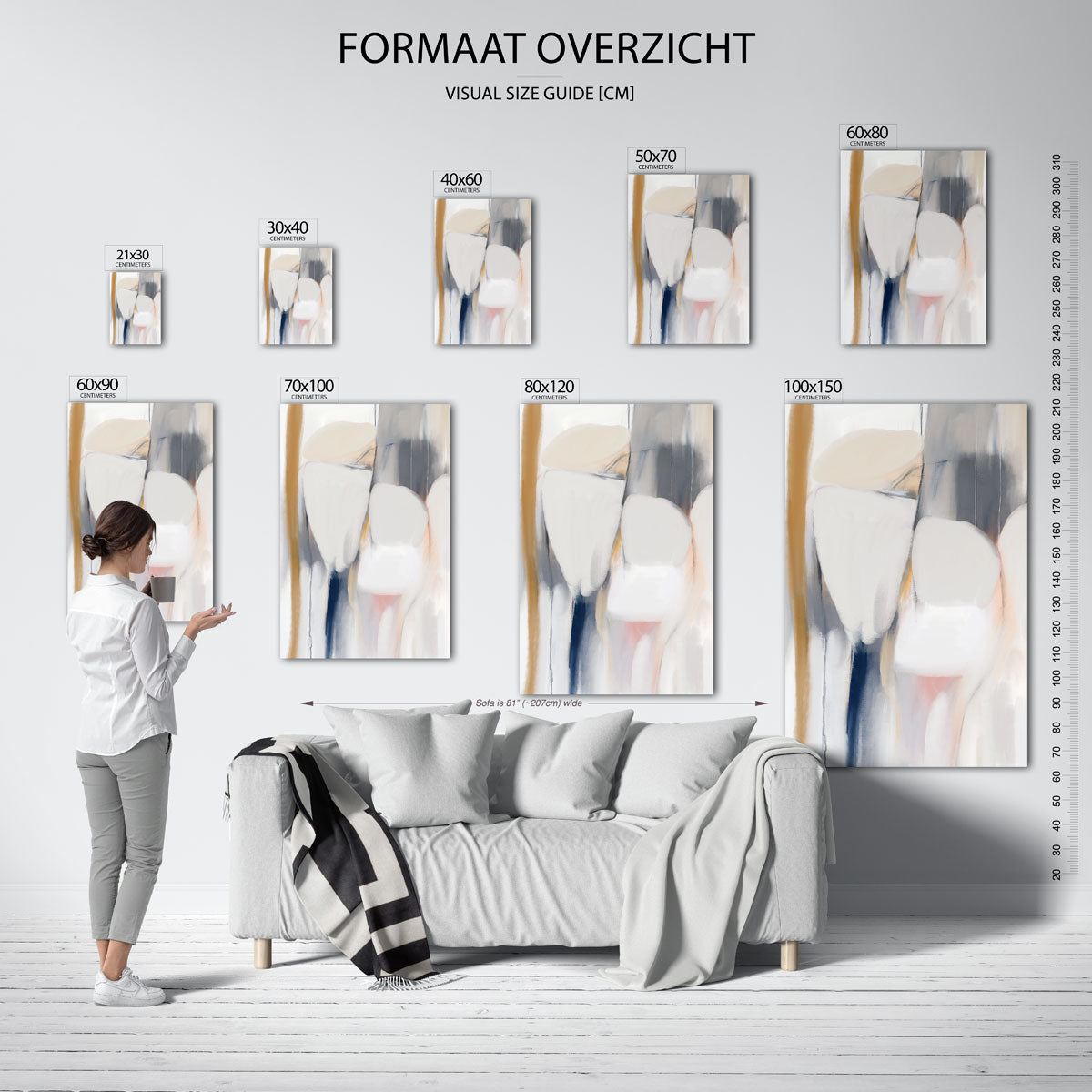 Abstracte vormen Poster
