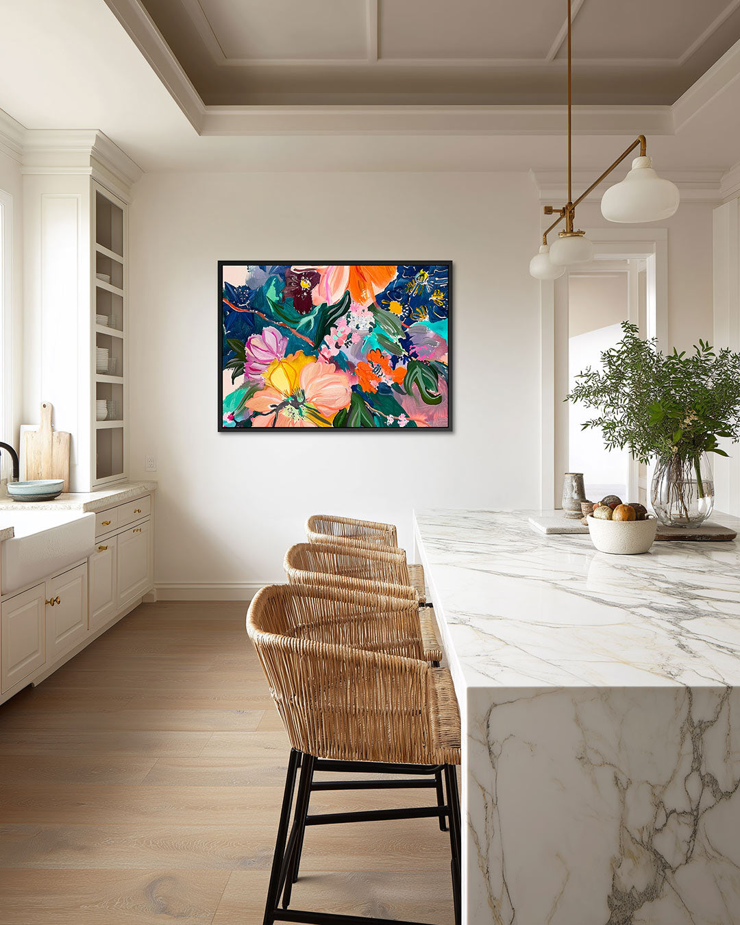 Kleurrijke bloemenpracht Kunstwerk