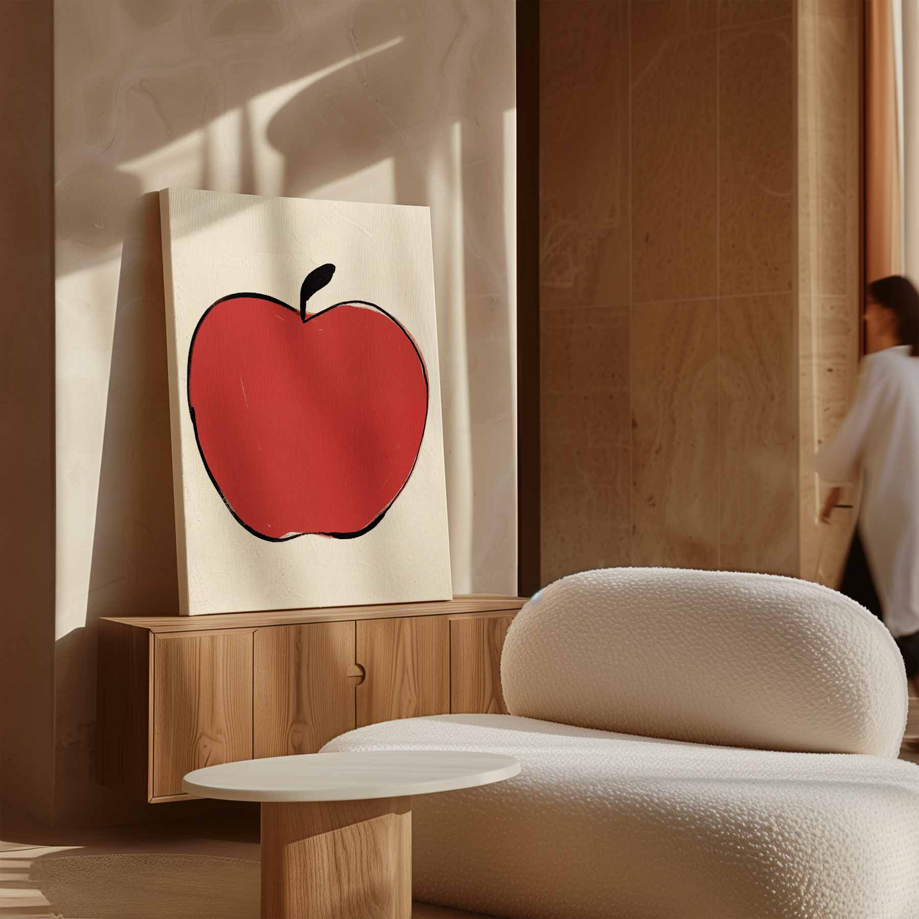 De Levende Appel Kunstwerk-canvas-dibond-plexiglas-wanddecoratie-WallArtistic