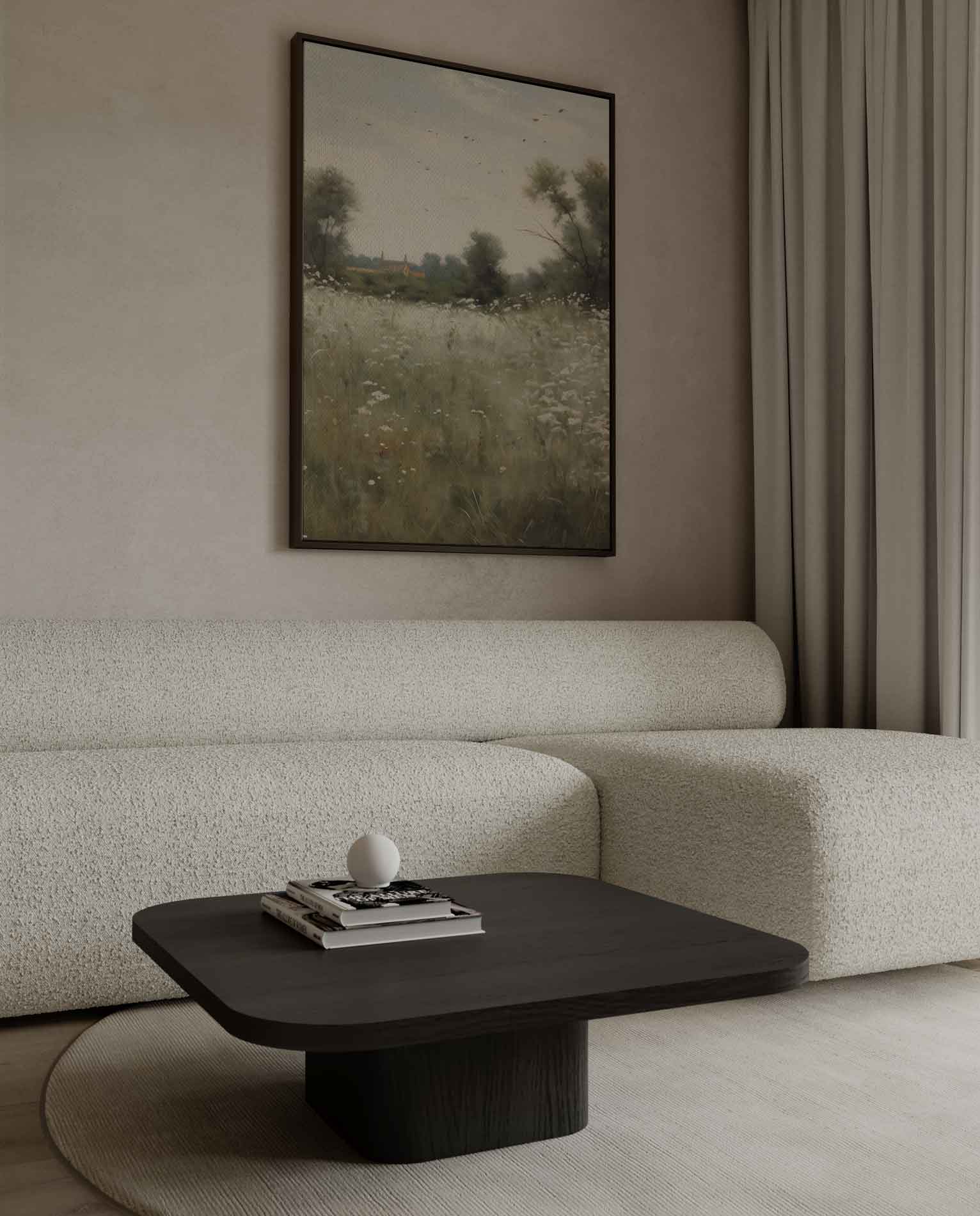 Zomers Weidelandschap Kunstwerk-canvas-dibond-plexiglas-wanddecoratie-WallArtistic
