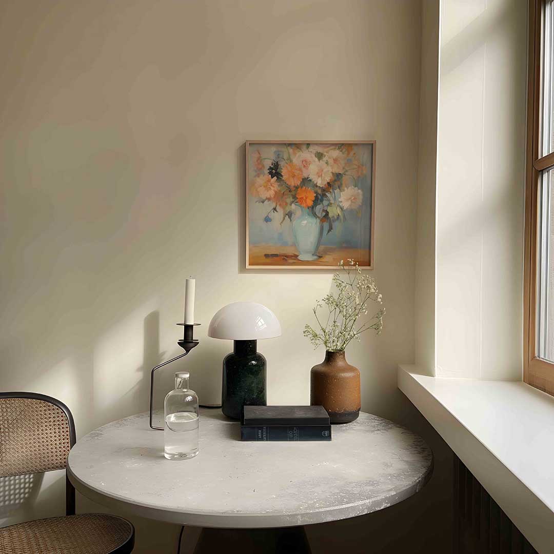 Bloemen in vaas Poster