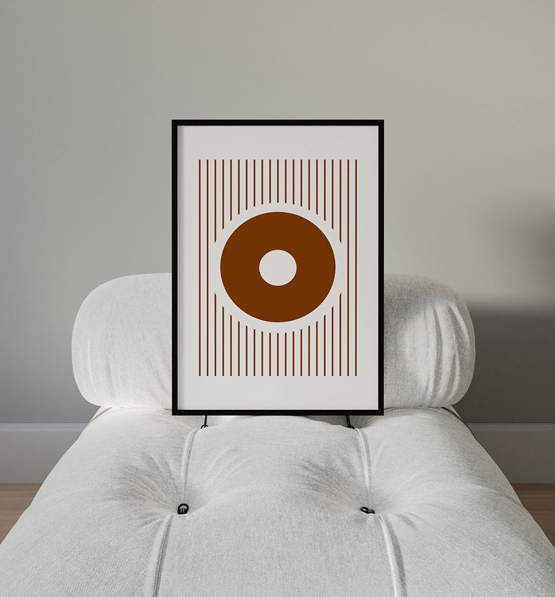 Cirkel en lijnen Poster