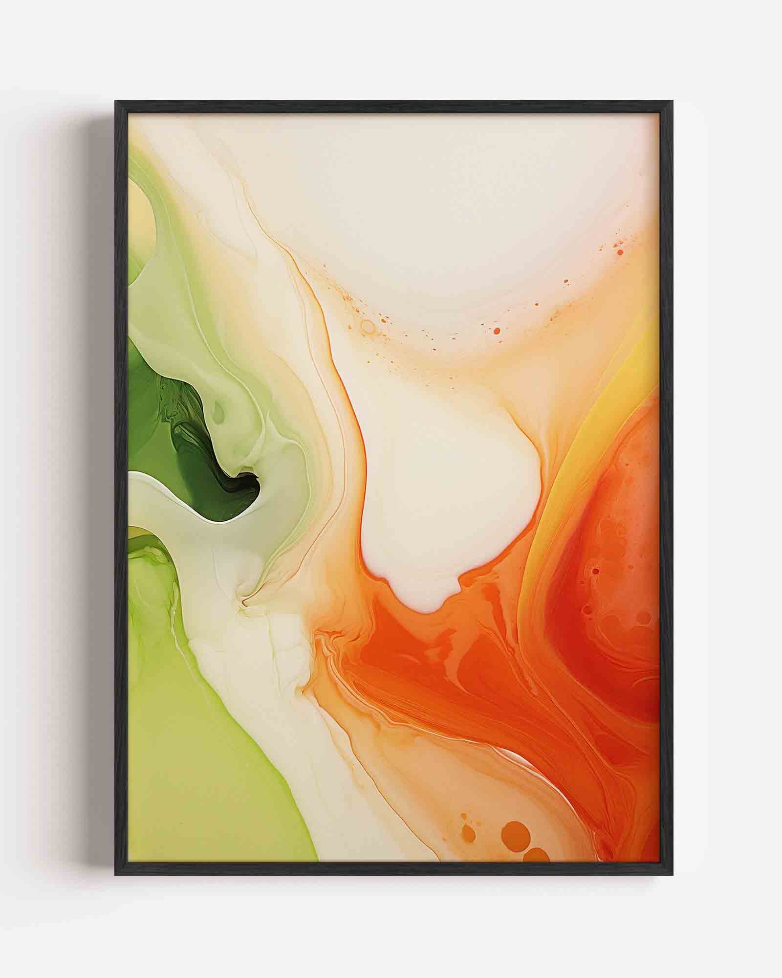 Vloeiende kleuren Poster