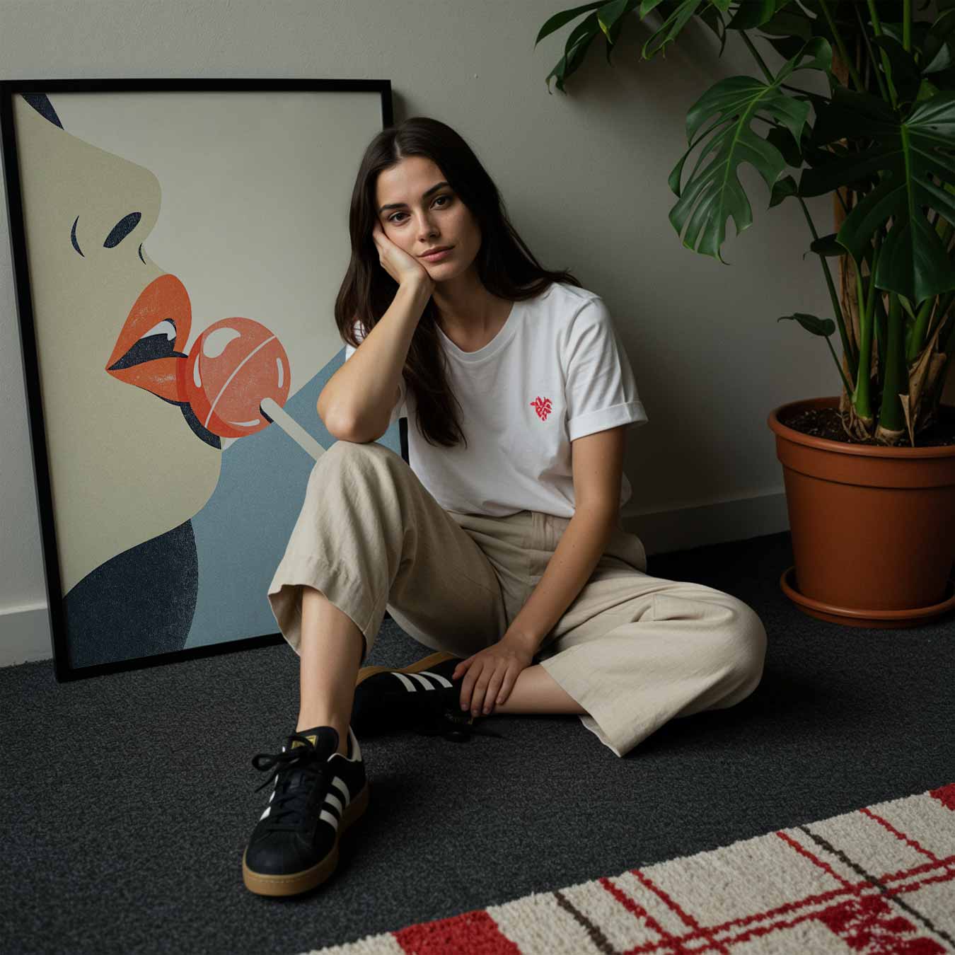 Verleidelijke Lollipop Kunstposter