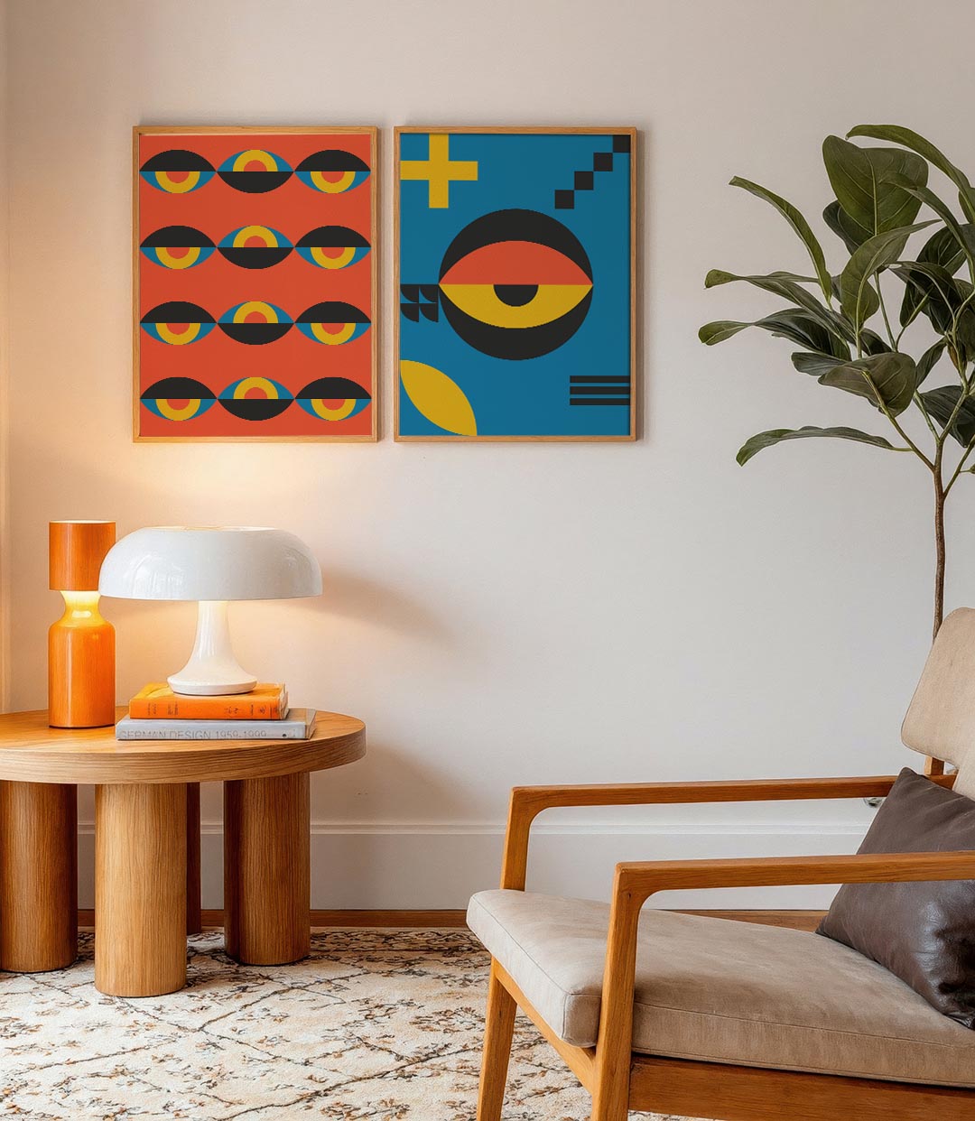Oogvormen en kleur Posterset