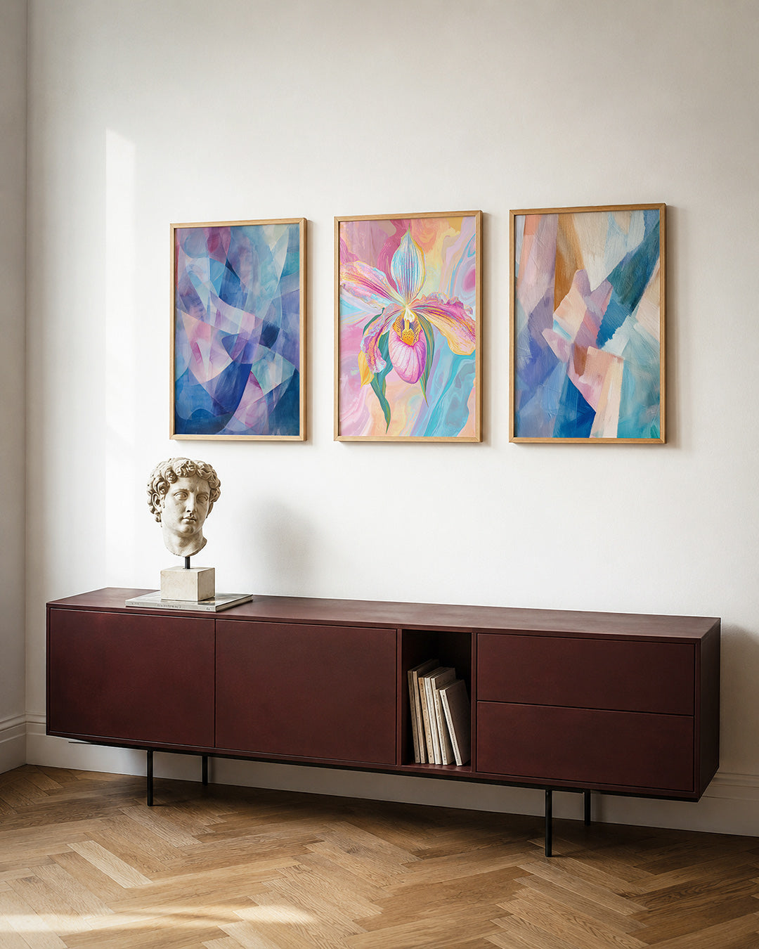 Kleurvlakken harmonie Posterset