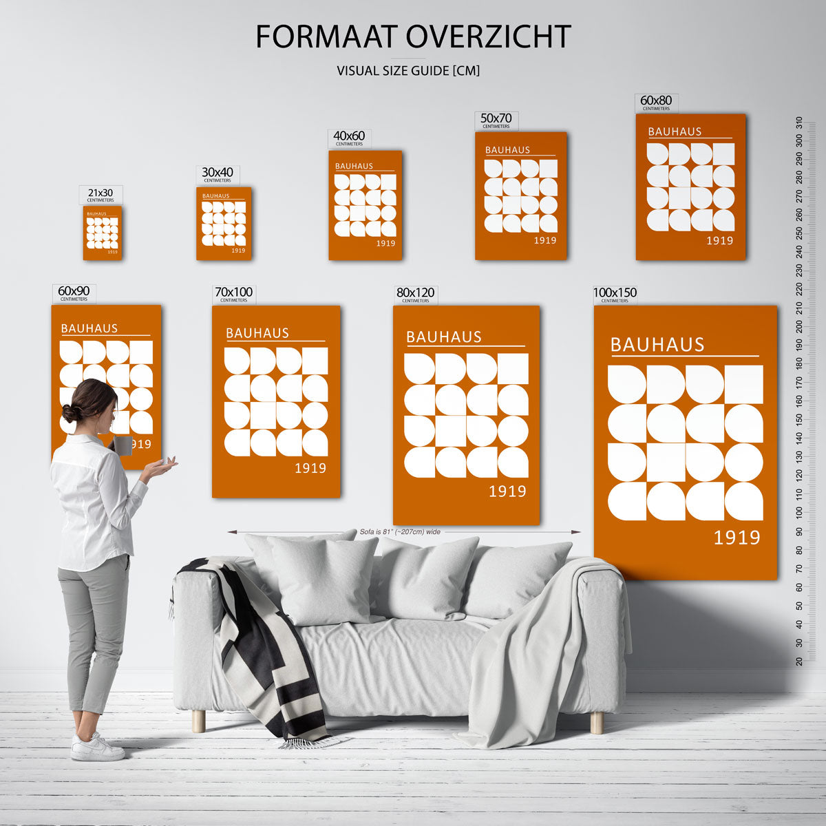 Vormritme en kleur Poster