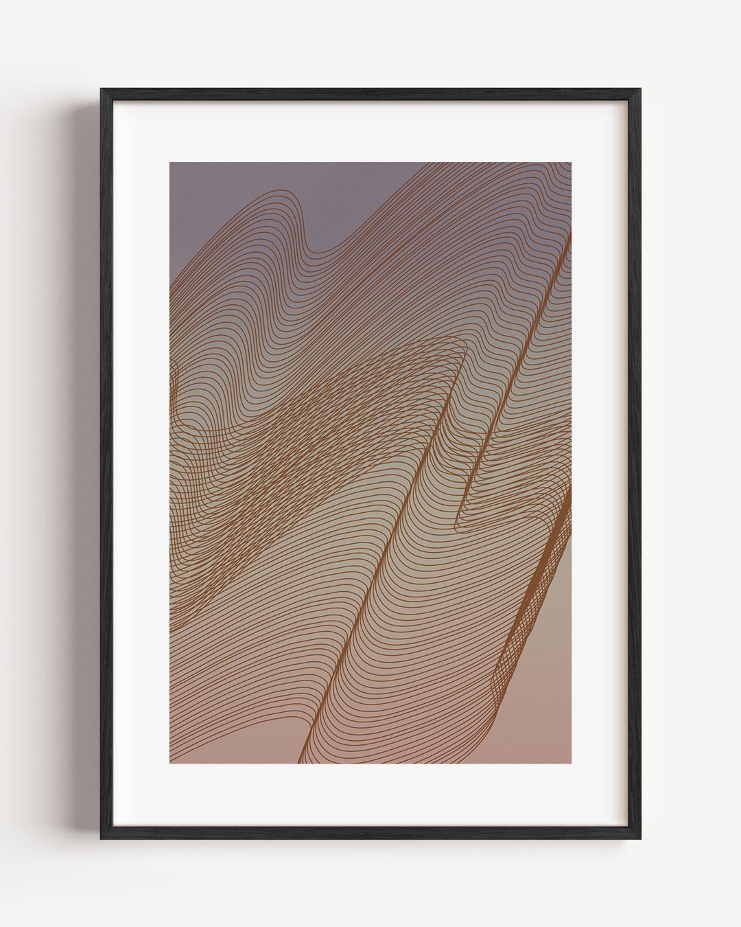 Elegante Linnen Abstractie Poster-WallArtistic