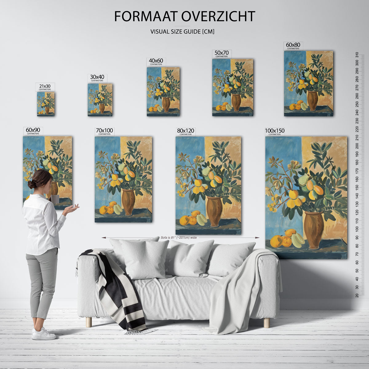 Fruit en bladeren Poster