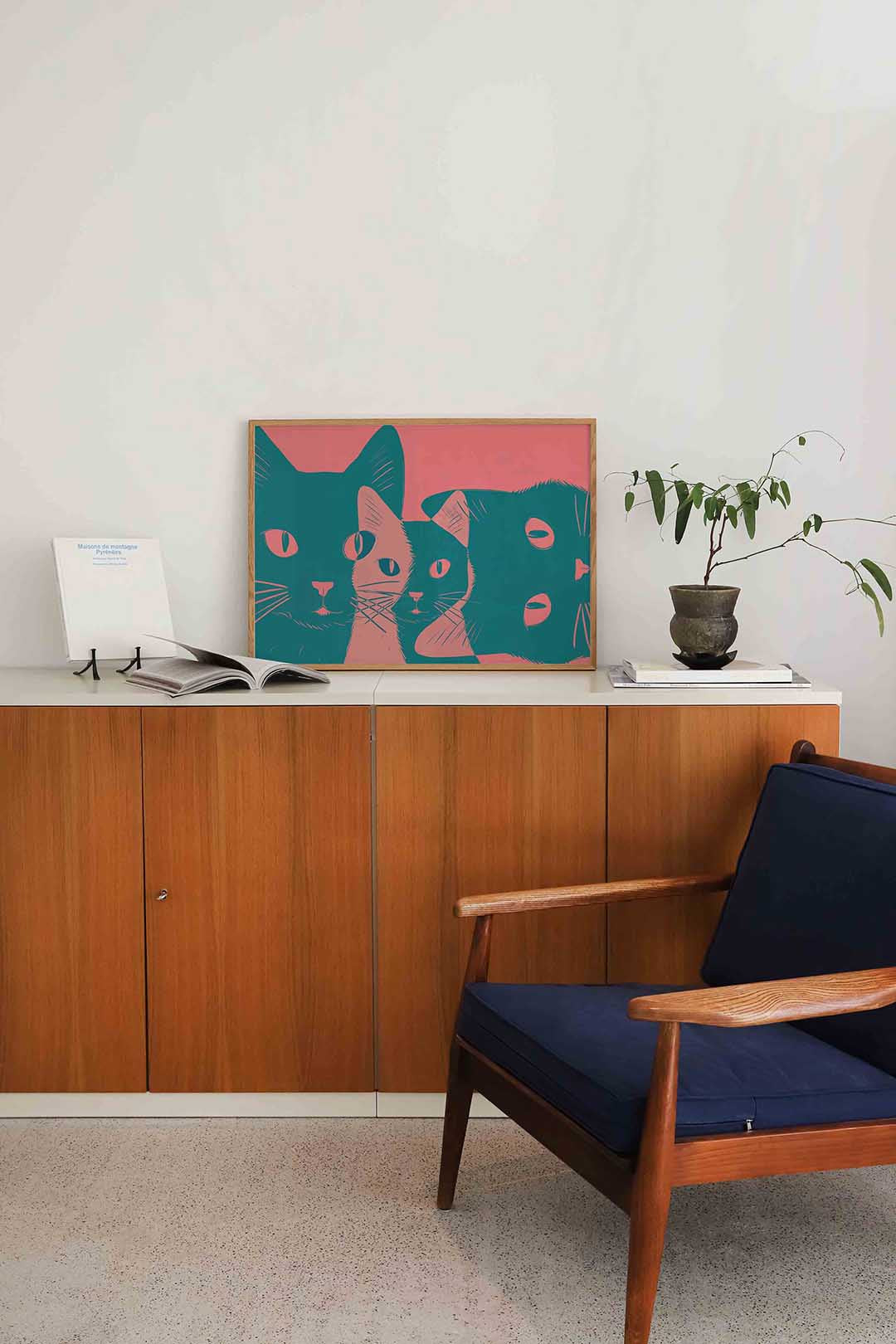 Katten trio Poster