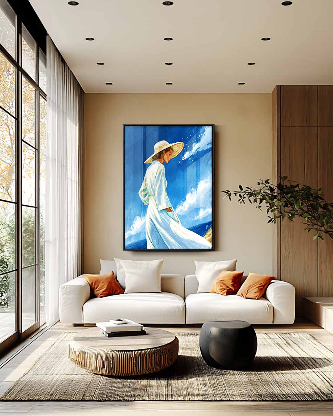 Zomerdroom aan Zee Kunstwerk-canvas-dibond-plexiglas-wanddecoratie-WallArtistic