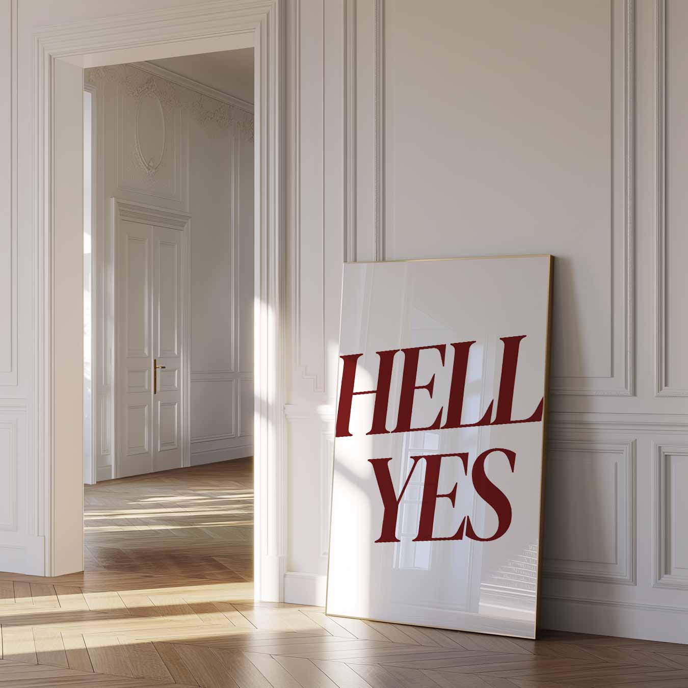 Hell Yes Motivatieposter