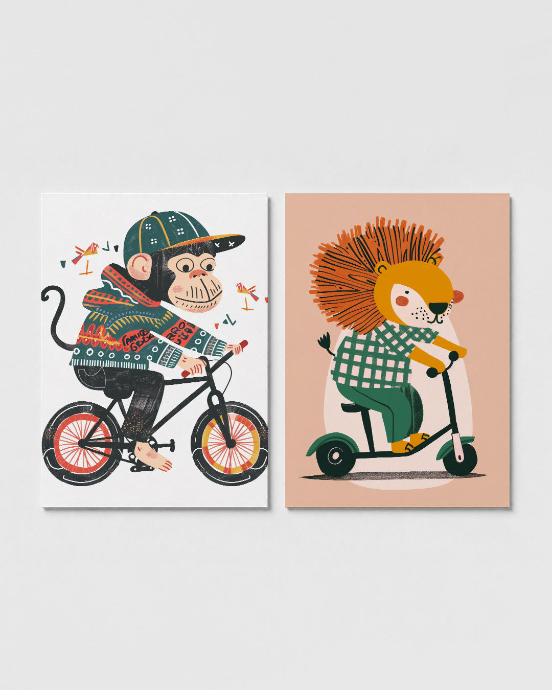 Speelse fietsavontuur Posterset