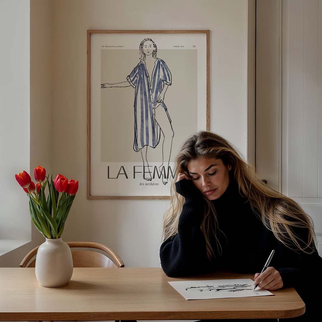 La Femme Paris 1970 Poster-WallArtistic