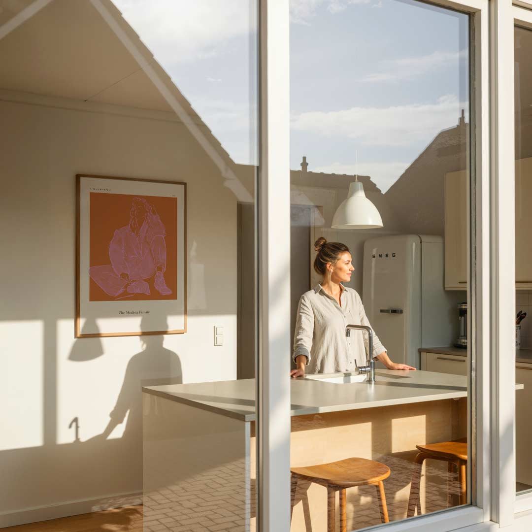 Moderne Vrouw Illustratie Poster-WallArtistic