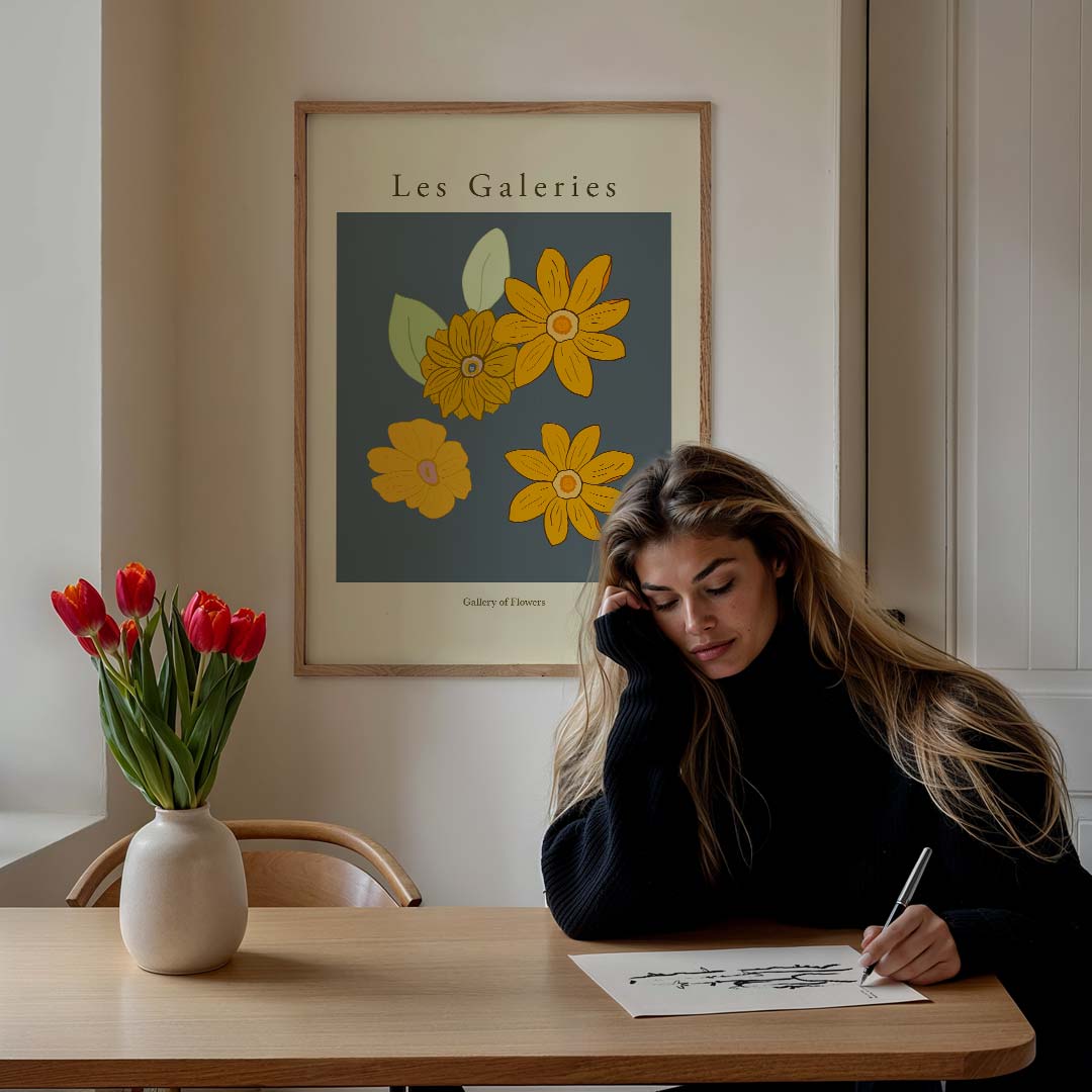 Bloemen Galerij Poster-WallArtistic
