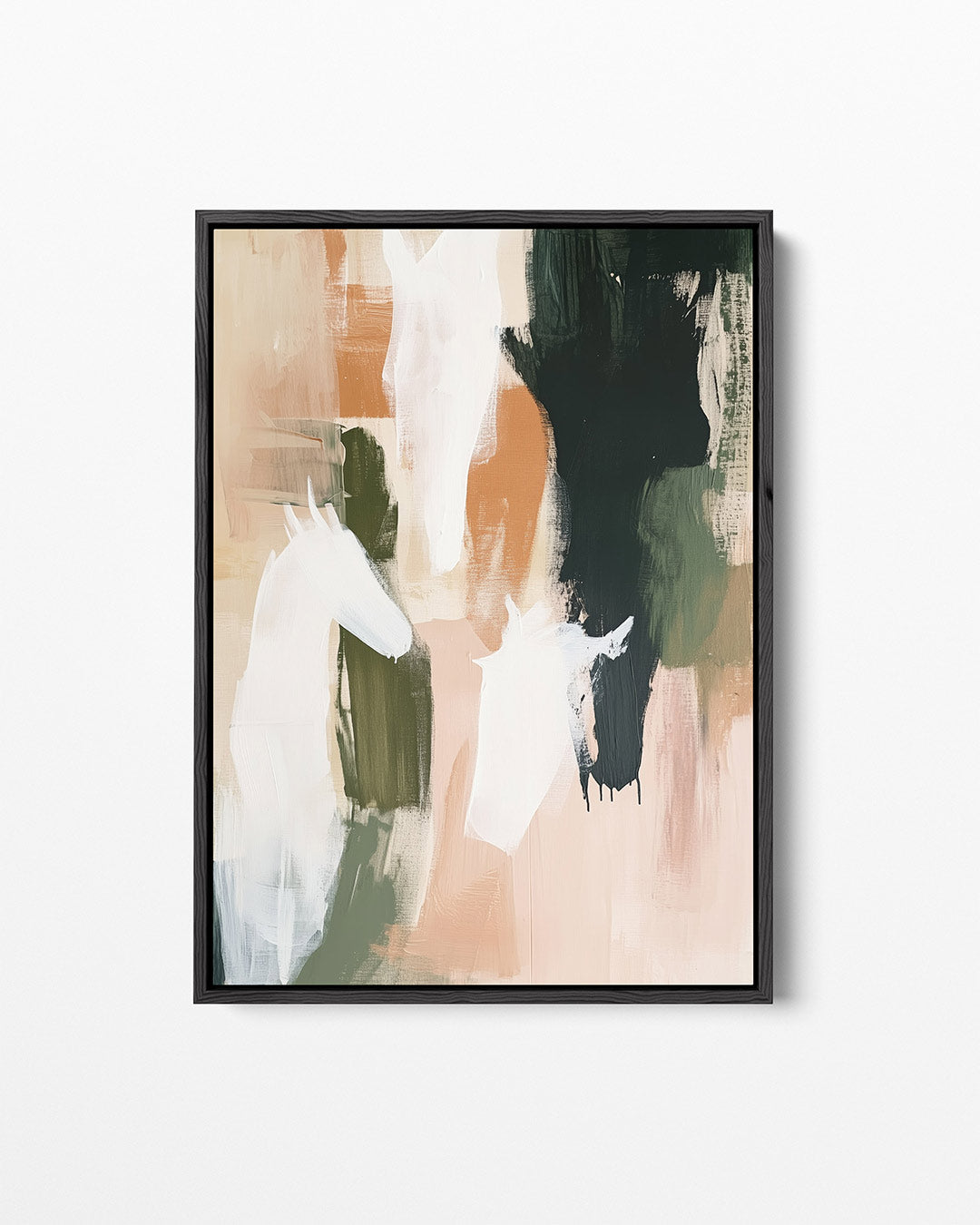 Dromerige paardenfiguren Kunstwerk