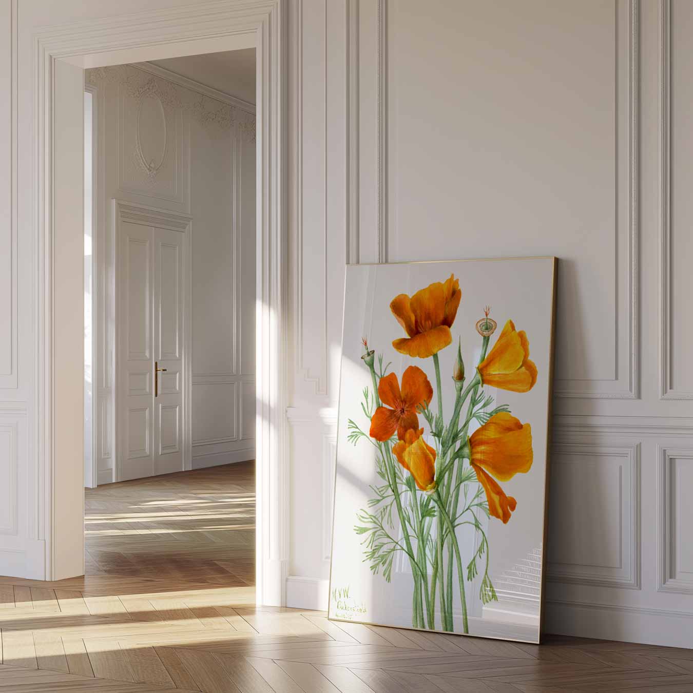 Vrolijke Klaproos Bloemposter