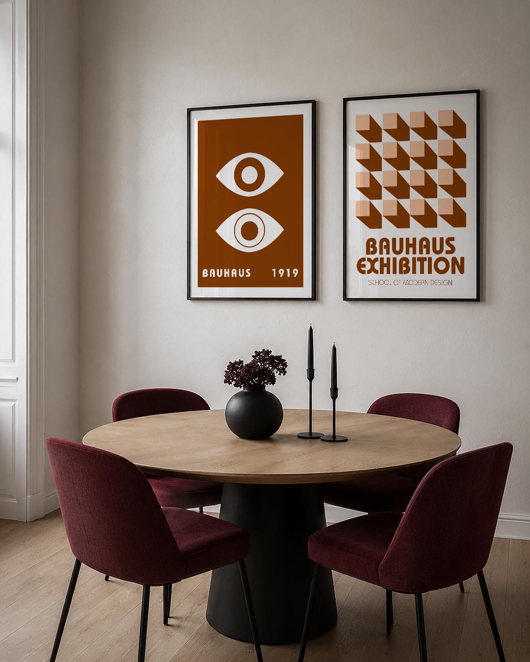 Oogvormen en lijnen Posterset