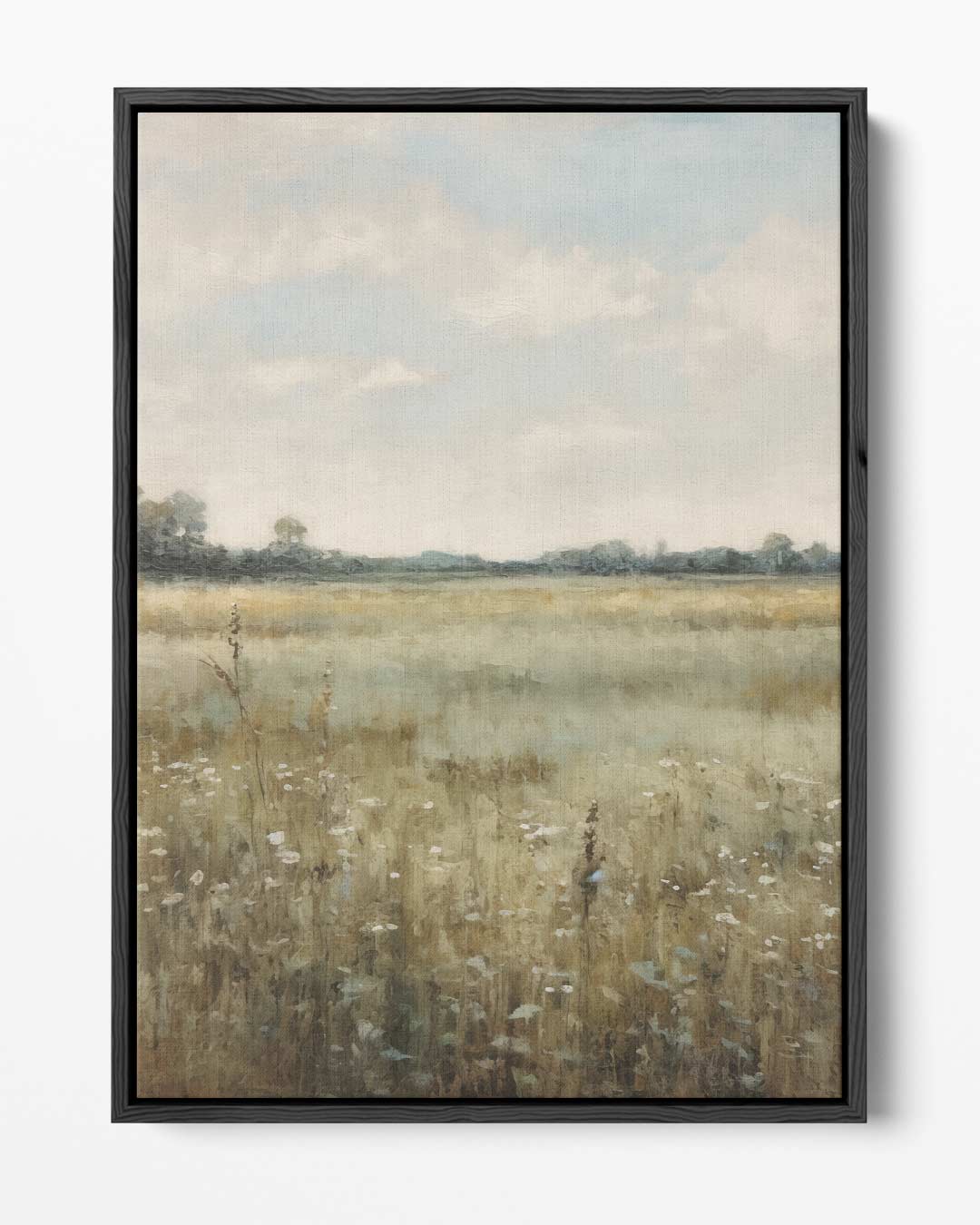 Zomerweide in de ochtend Kunstwerk-canvas-dibond-plexiglas-wanddecoratie-WallArtistic