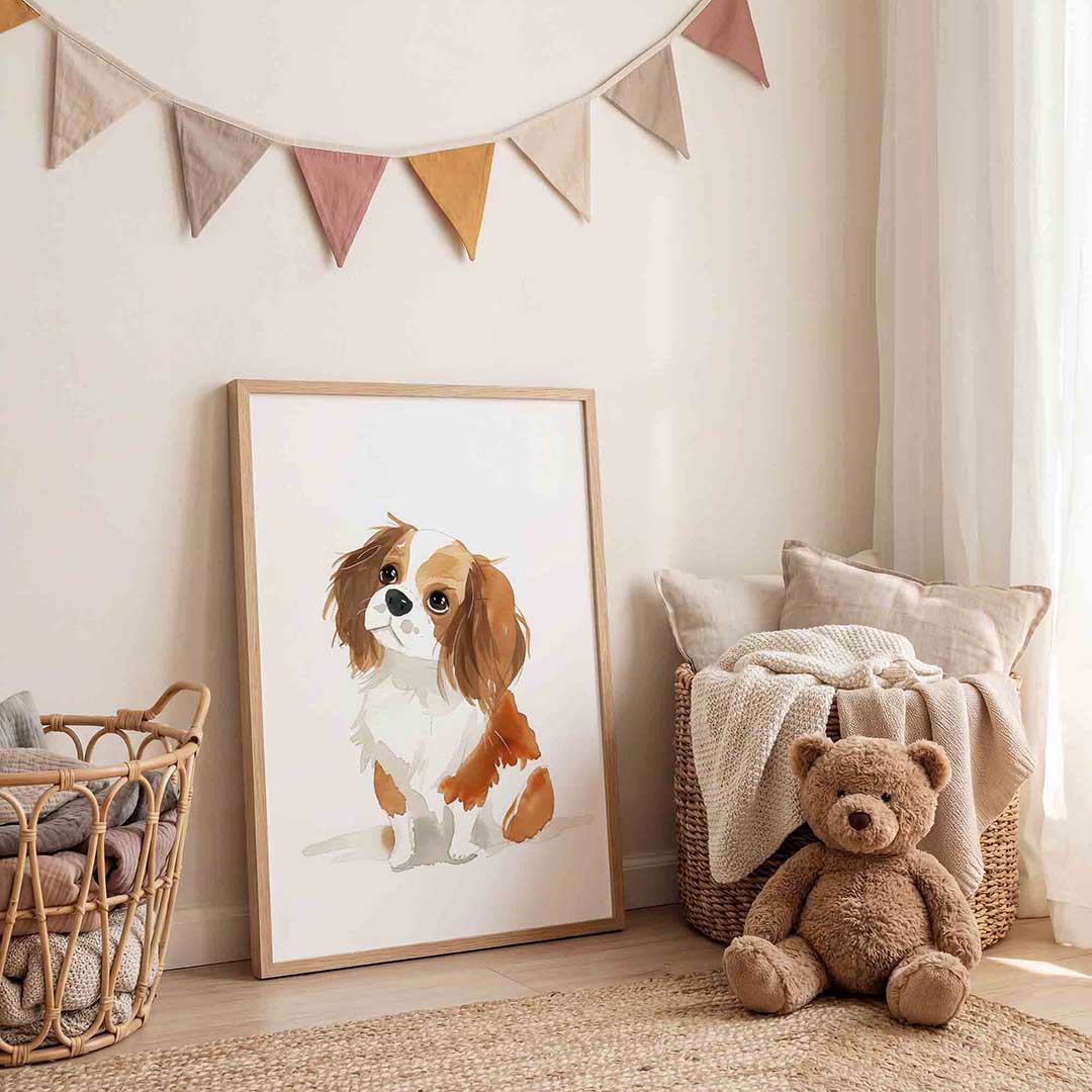 Hond met bruine vlekken Poster