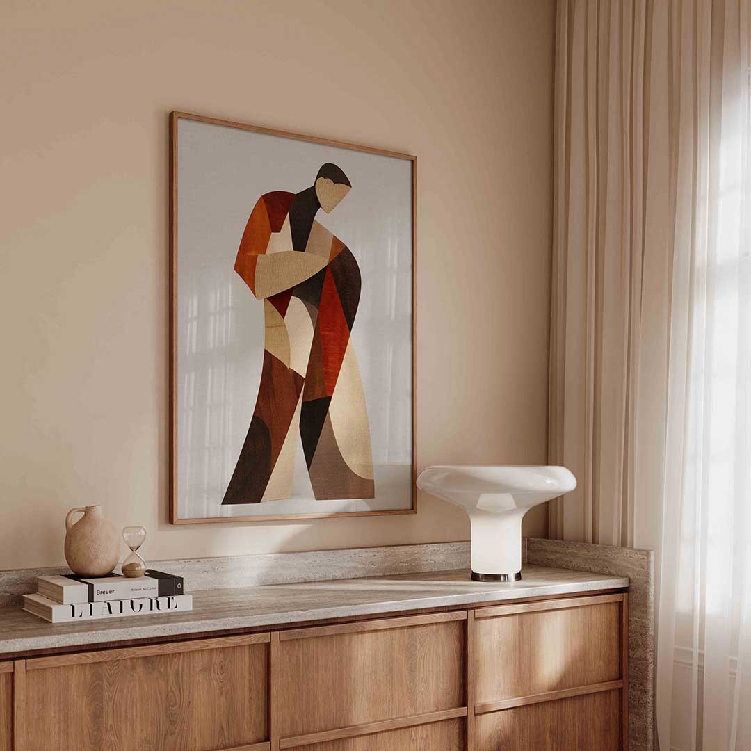 Abstracte figuur Poster