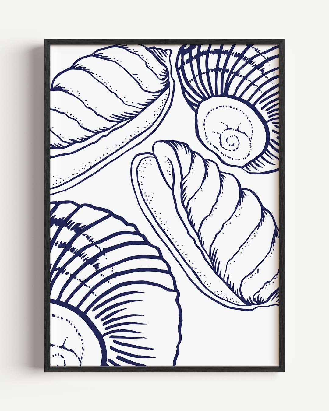 Elegante Schelpen Wanddecoratie Poster