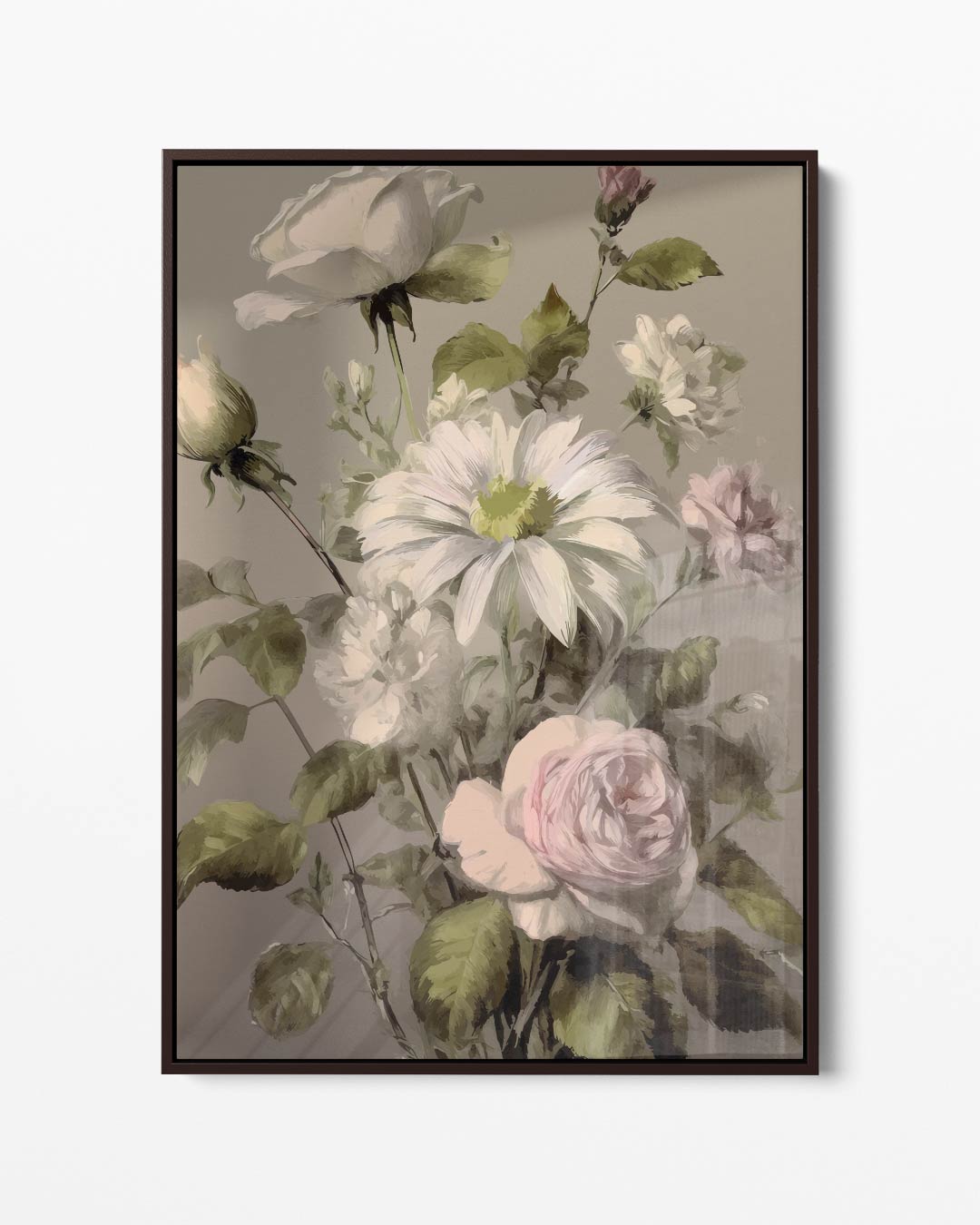 Bloemrijke Romantiek Kunstwerk-canvas-dibond-plexiglas-wanddecoratie-WallArtistic