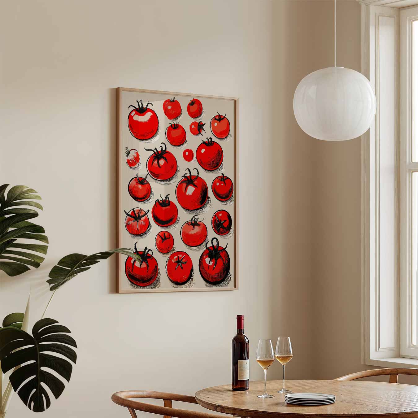 Sfeervolle Tomaten Illustratie Poster