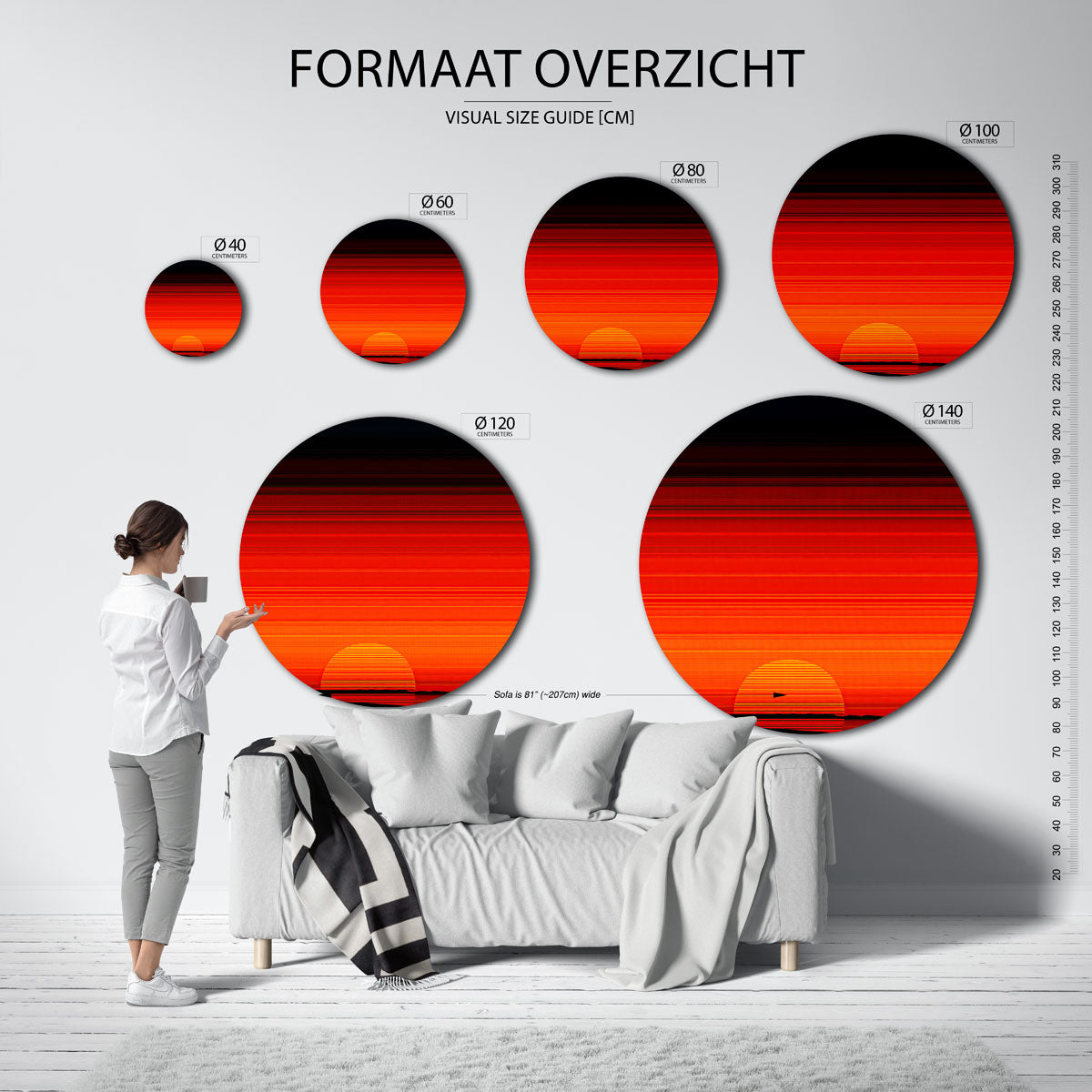 Zonsondergang Muurcirkel