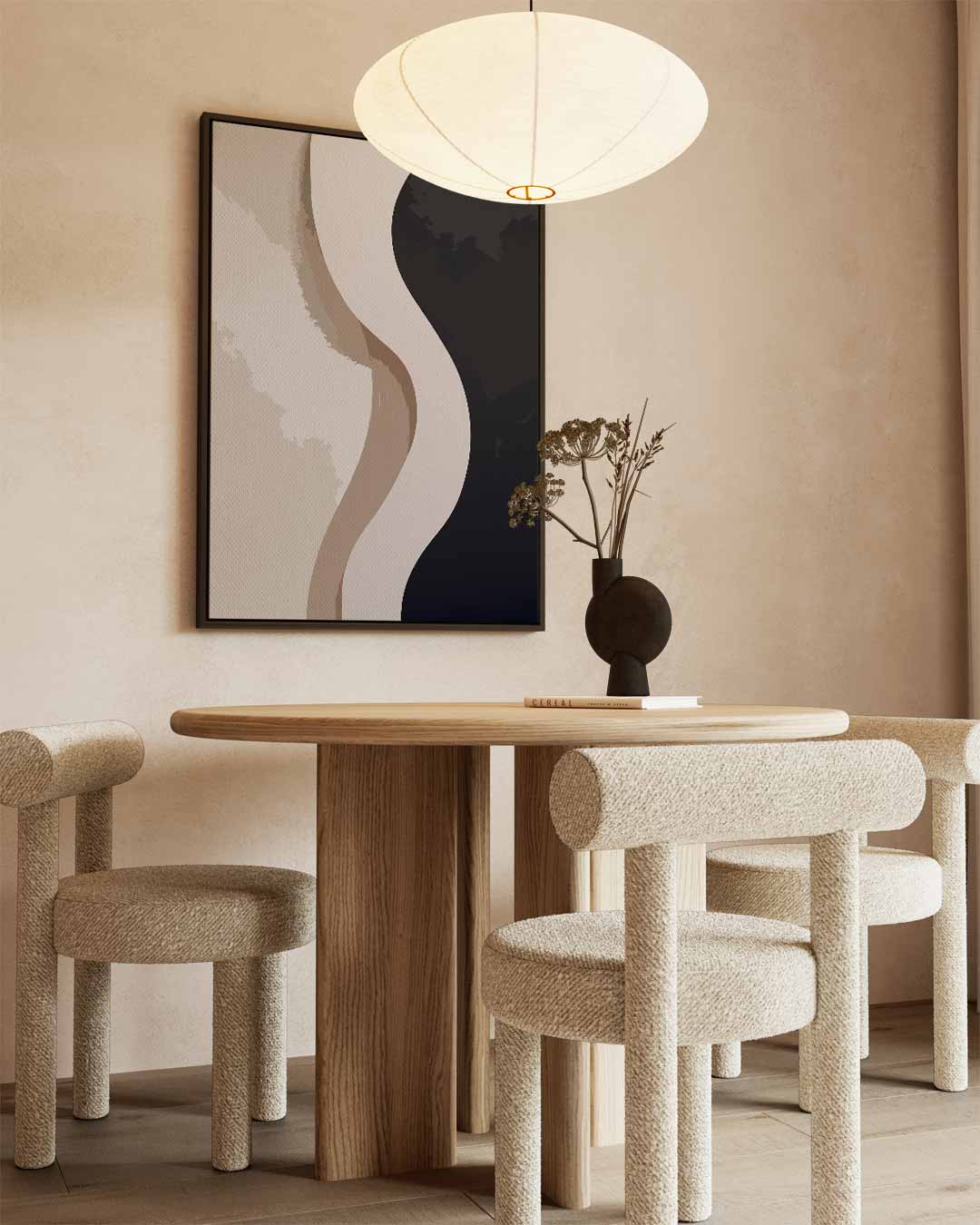 Golvende Abstractie Kunstwerk-canvas-dibond-plexiglas-wanddecoratie-WallArtistic