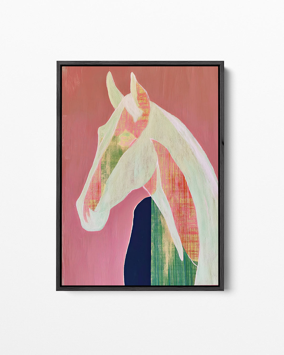 Paardenportret in pastel Kunstwerk