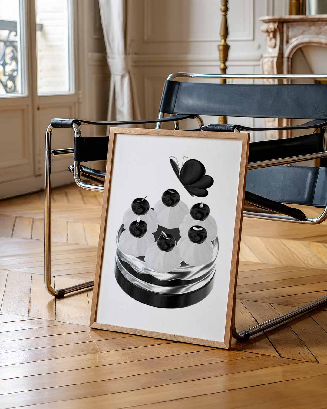 Elegante Vlinder Mimosa Decor Poster