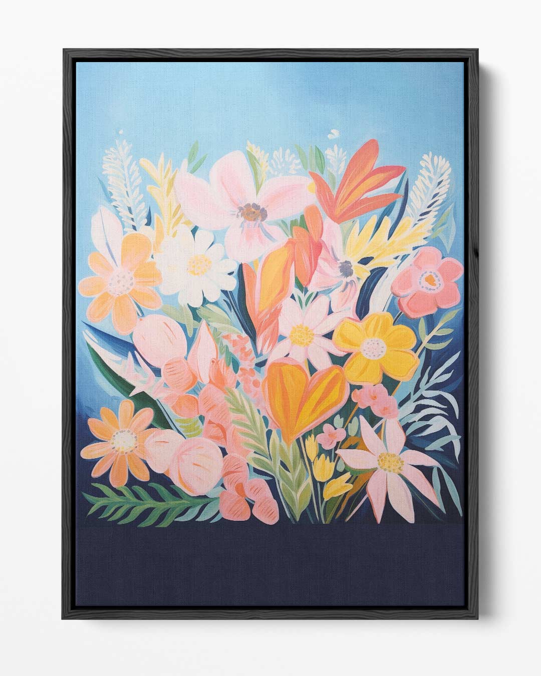 Vrolijke Bloemenpracht Kunstwerk-canvas-dibond-plexiglas-wanddecoratie-WallArtistic
