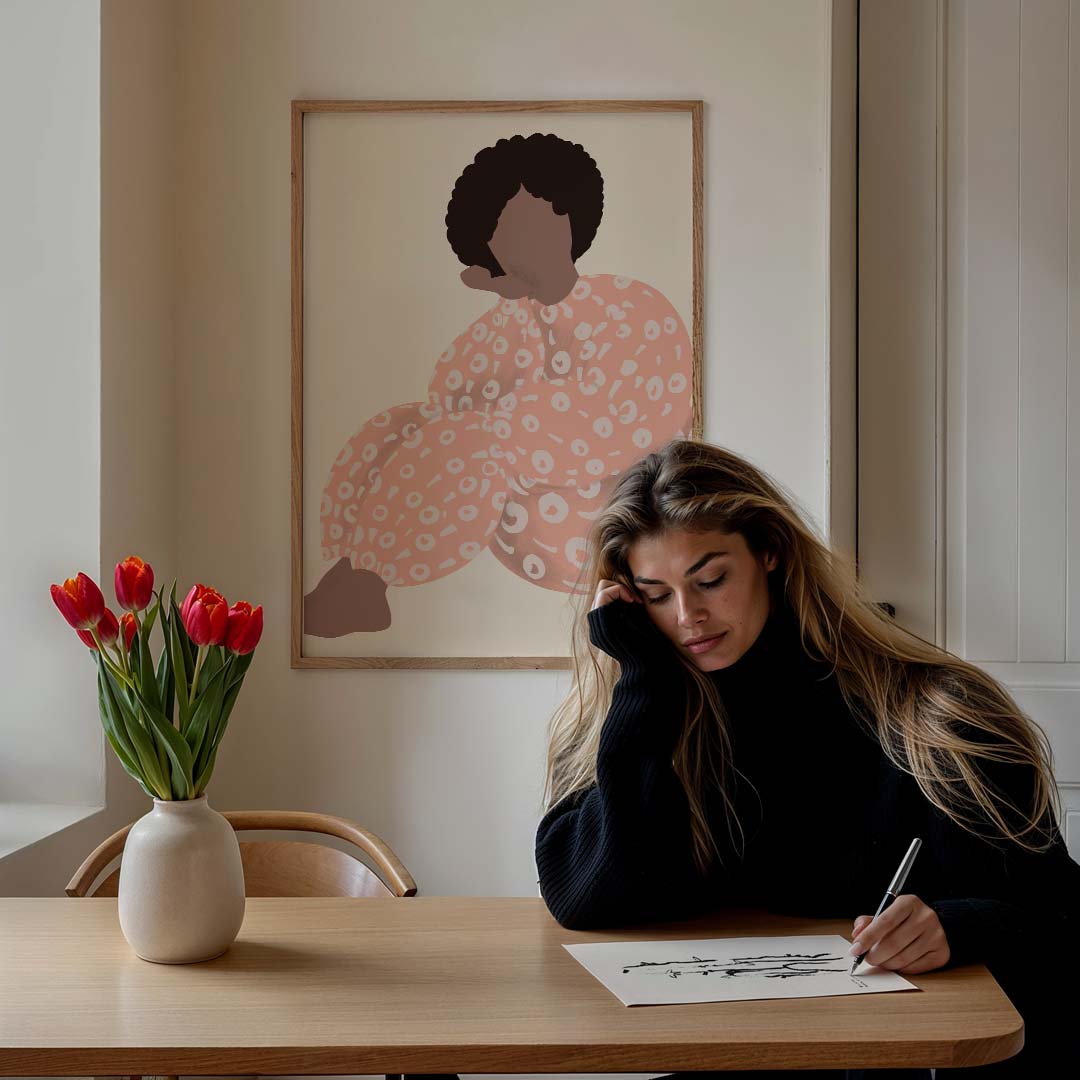 Stijlvolle Vrouwelijke Kunstposter-WallArtistic