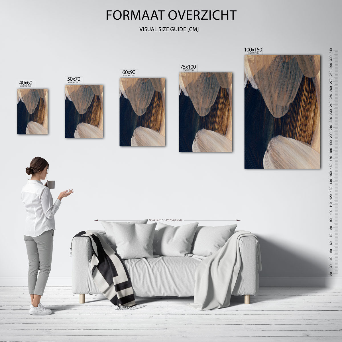 Organische borstels Kunstwerk
