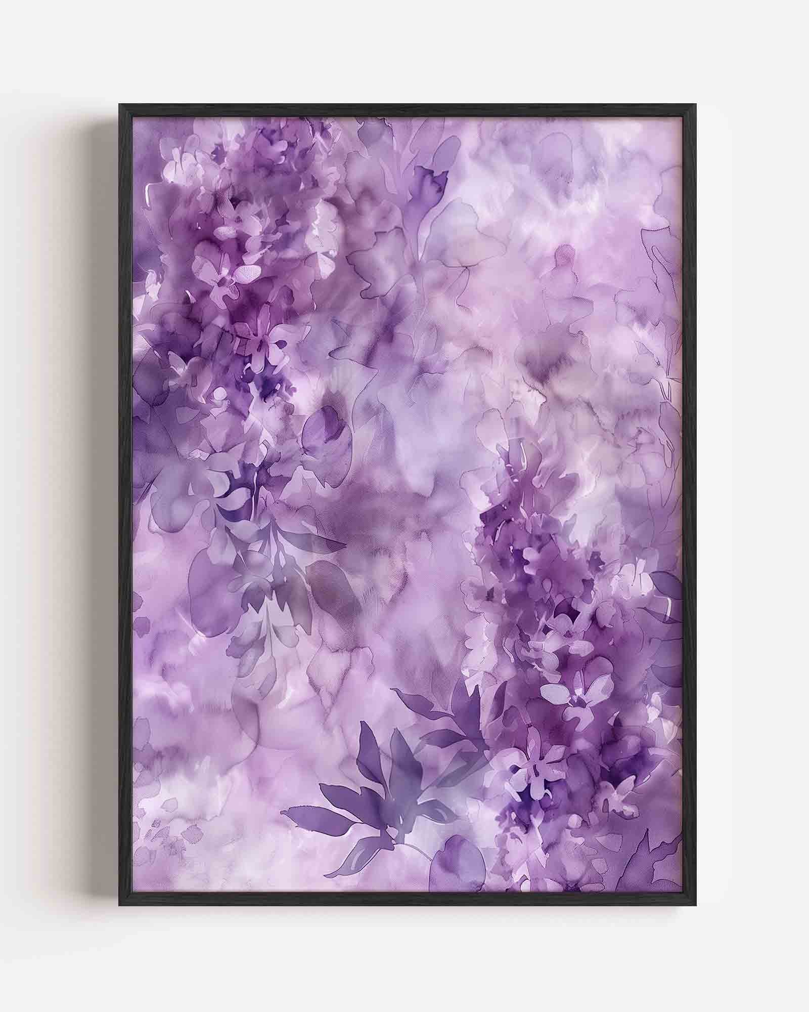 Paarse bloemen Poster