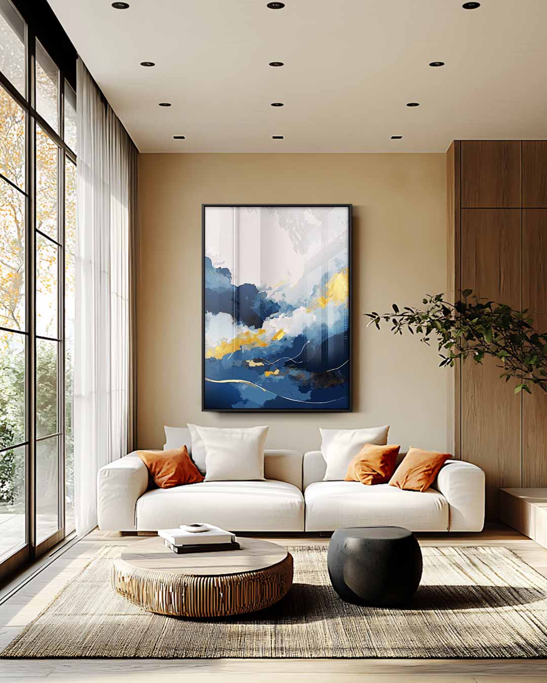 Dromerig Hemellandschap Kunstwerk-canvas-dibond-plexiglas-wanddecoratie-WallArtistic