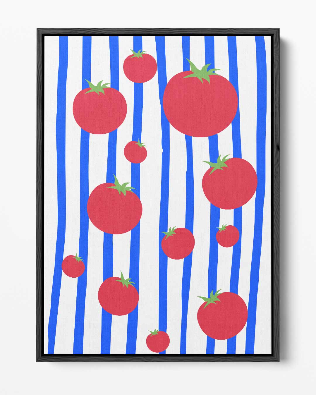 Speelse Kerstomaten Rhapsodie Kunstwerk-canvas-dibond-plexiglas-wanddecoratie-WallArtistic