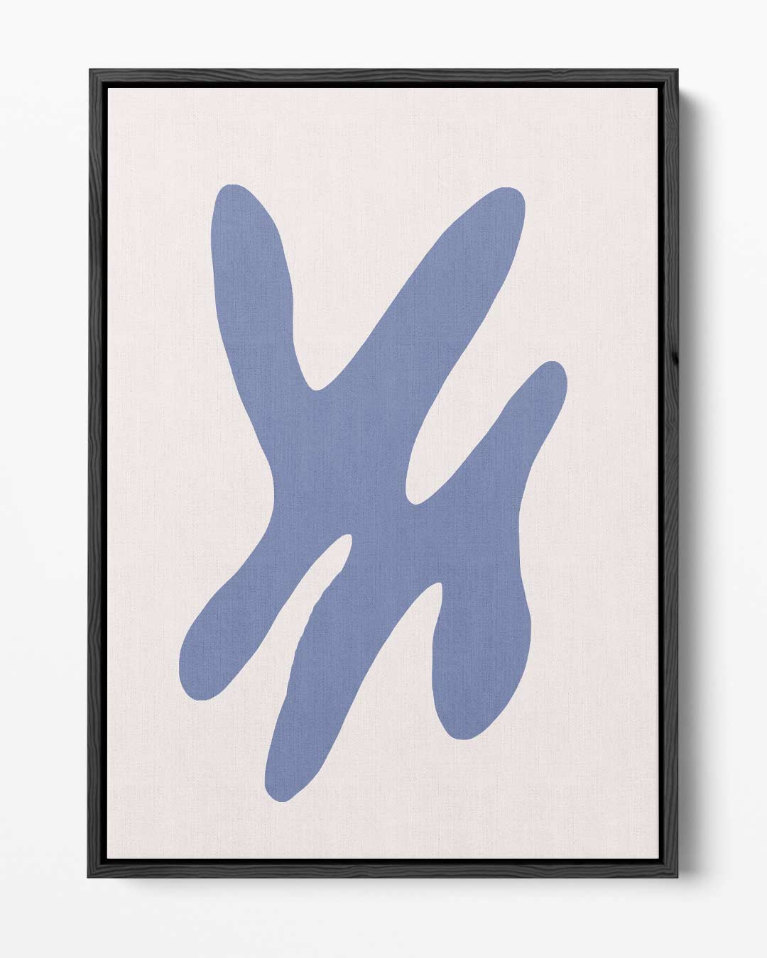 Blauwe Abstracte Vormen Kunstwerk-canvas-dibond-plexiglas-wanddecoratie-WallArtistic