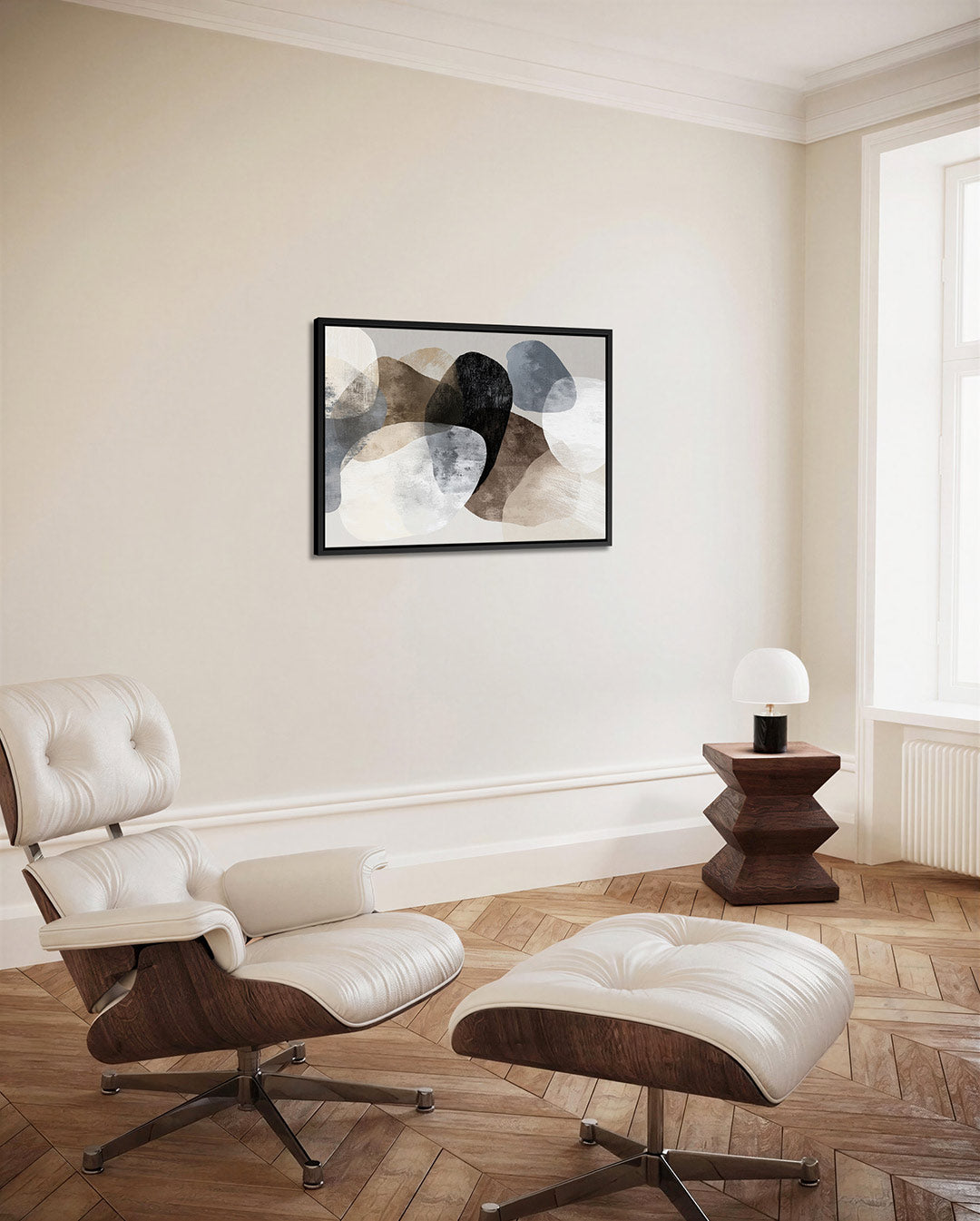 Organische vormen compositie Kunstwerk