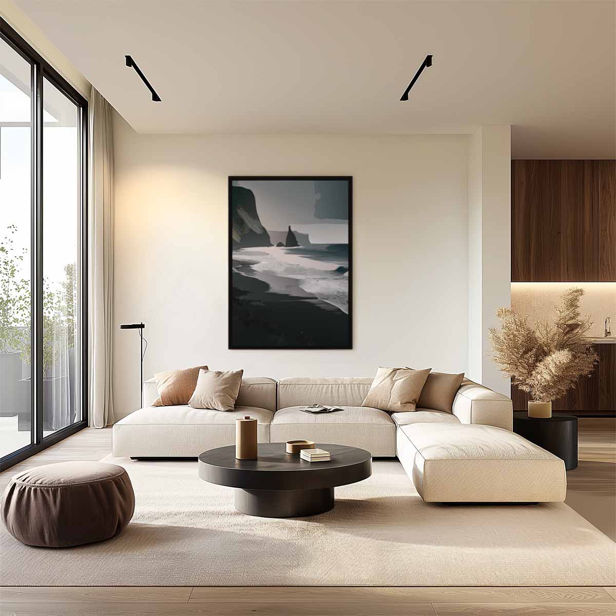 Mystieke Kustlijn Kunstwerk-canvas-dibond-plexiglas-wanddecoratie-WallArtistic