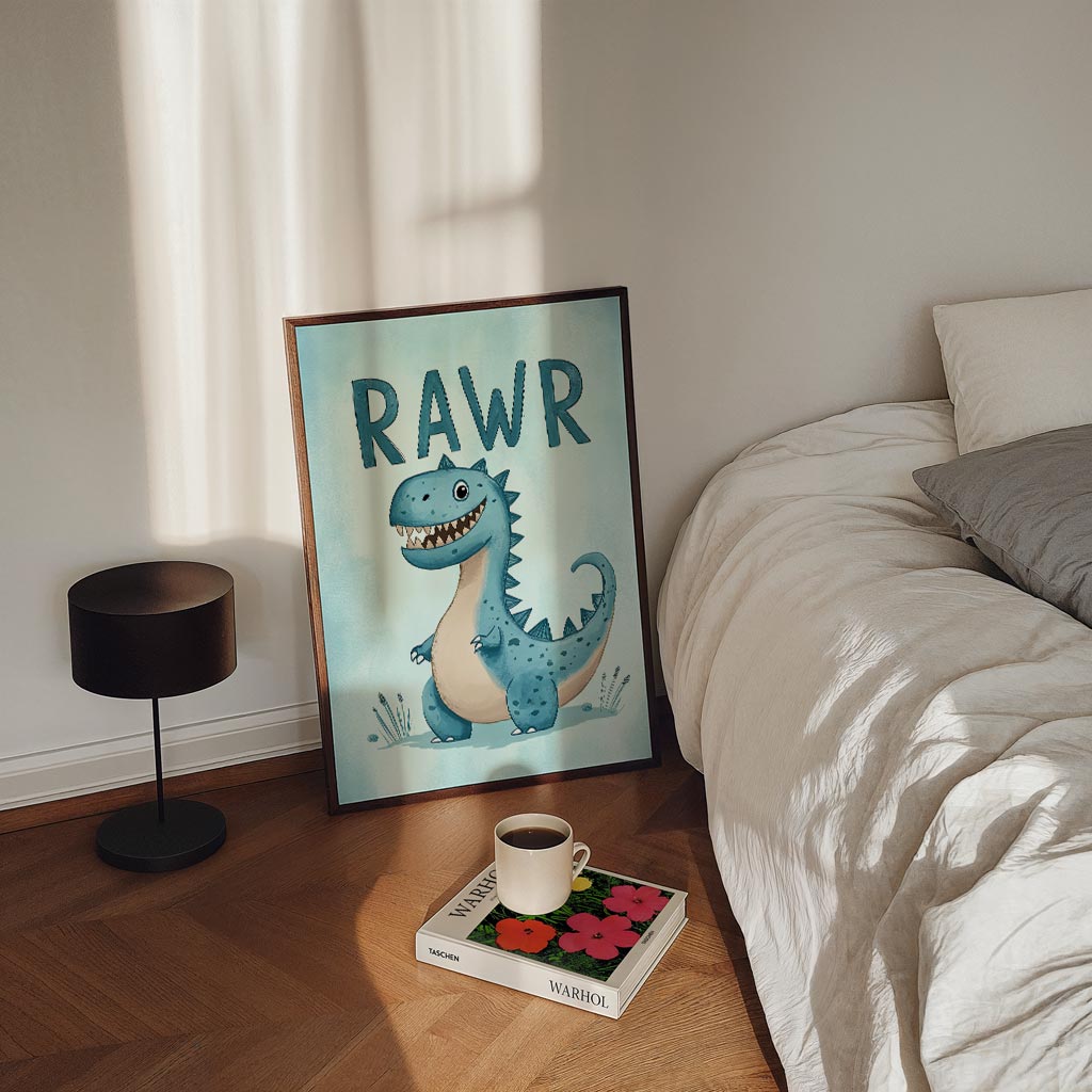 Schattige Dino "Rawr" Poster