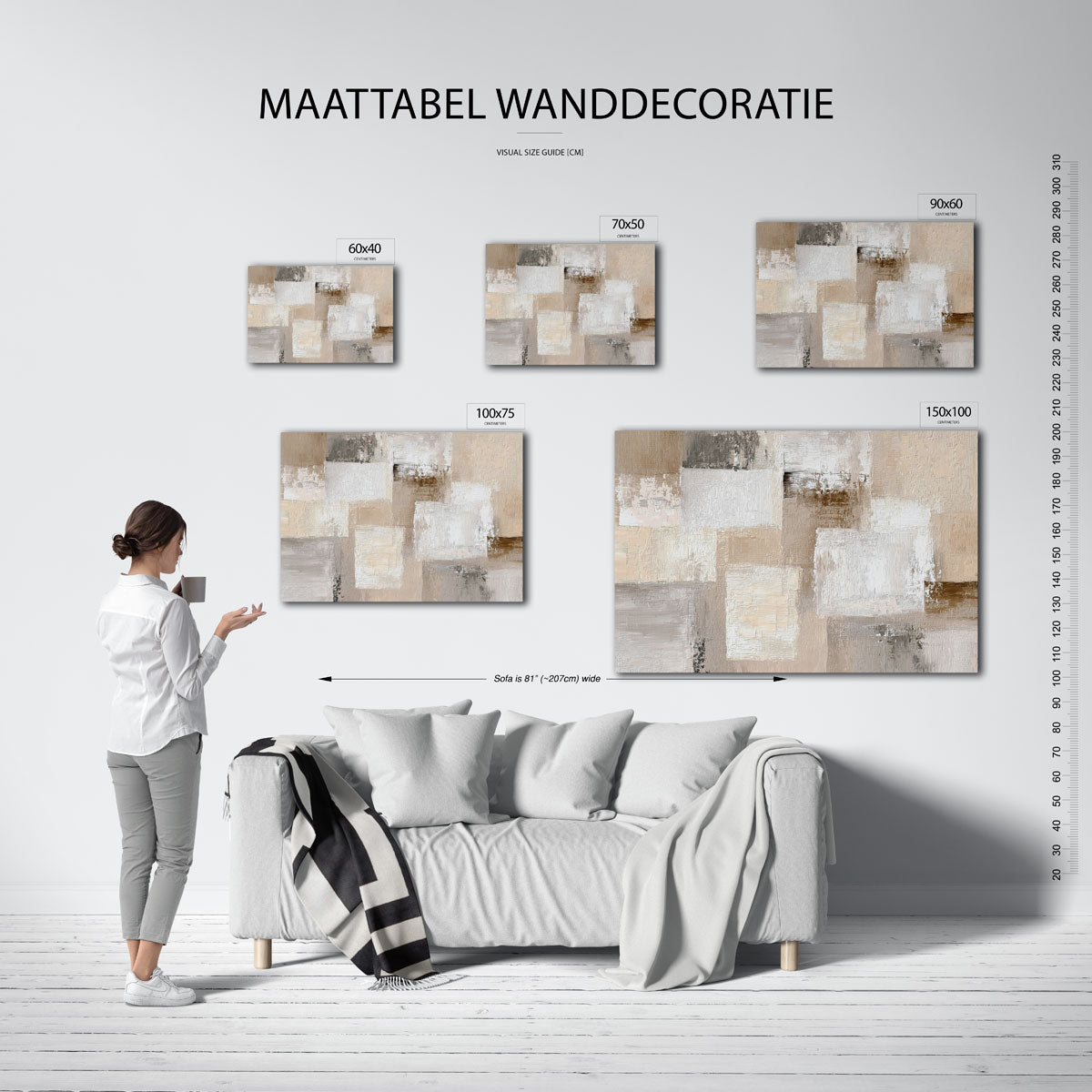 Gelaagde texturen Kunstwerk